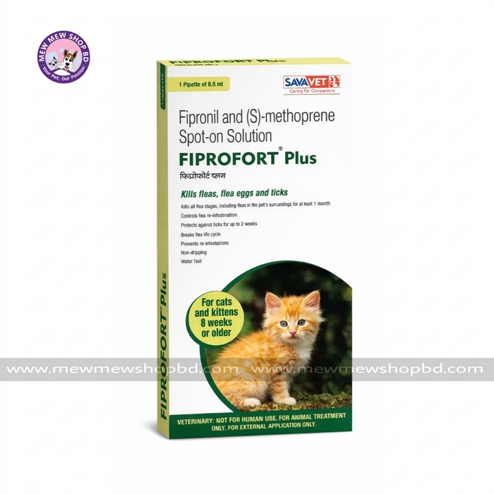 Fiprofort plus Fipronil and S Methoprene Spot on Solution for Cats and Kitten