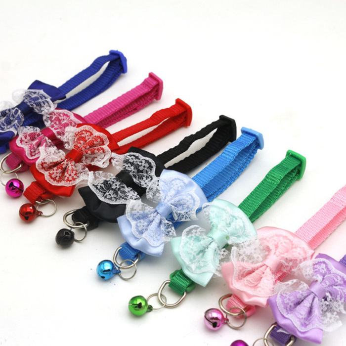 New Design Floral Type Adjustable Bow Collar for Pet Cat