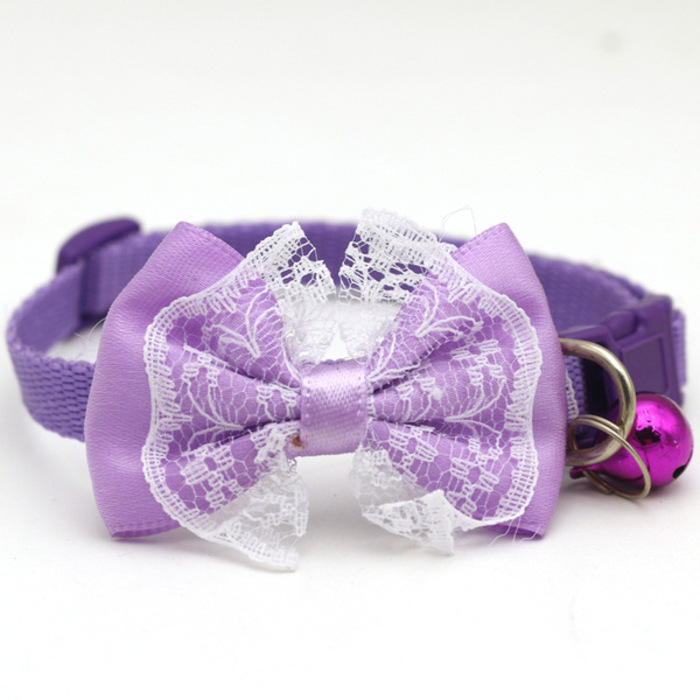 New Design Floral Type Adjustable Bow Collar for Pet Cat