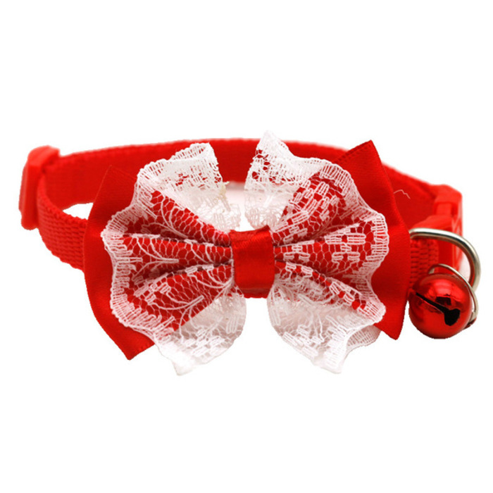 New Design Floral Type Adjustable Bow Collar for Pet Cat