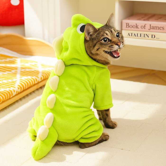 green dinosaur hoodie dress Airy Moco Dinosaur Dressup Hoodie