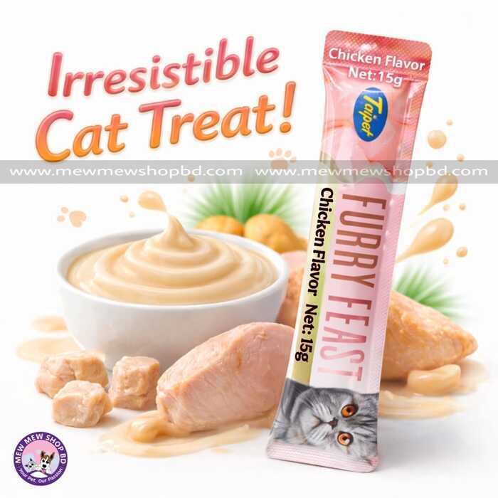 Taipet Furry Feast Chicken Flavor Creamy Cat Treat