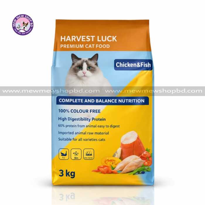 Harvest Luck Premium Cat Food Chicken & Fish 3kg