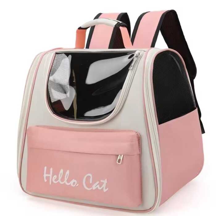 Hello Cat Breathable Universal for All Seasons Going Out Portable Bag Pet Backpack for Cat and Puppy