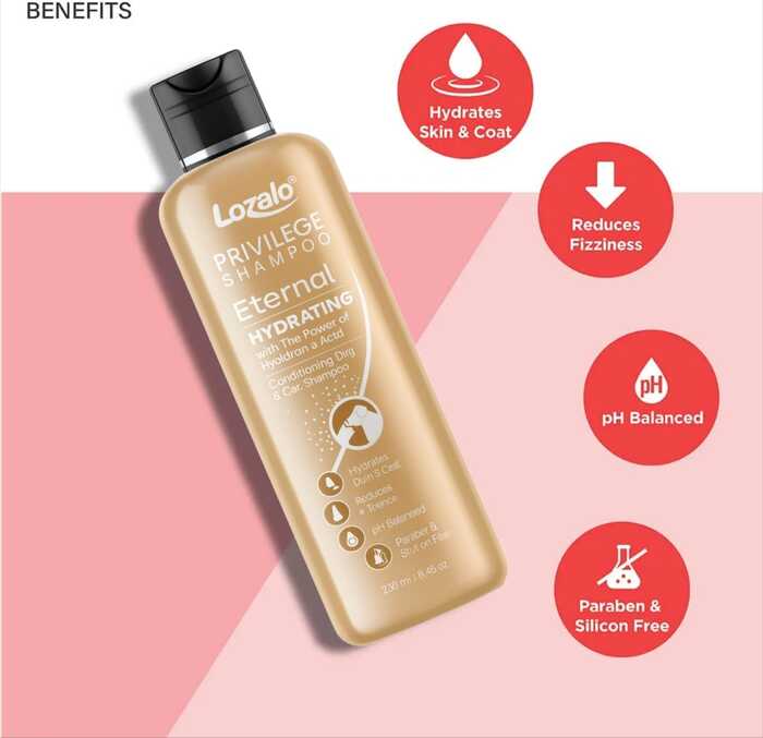 Lozalo Privilege Pet Conditioning  Eternal  Hydrating Shampoo For Cat & Dog 250 ml