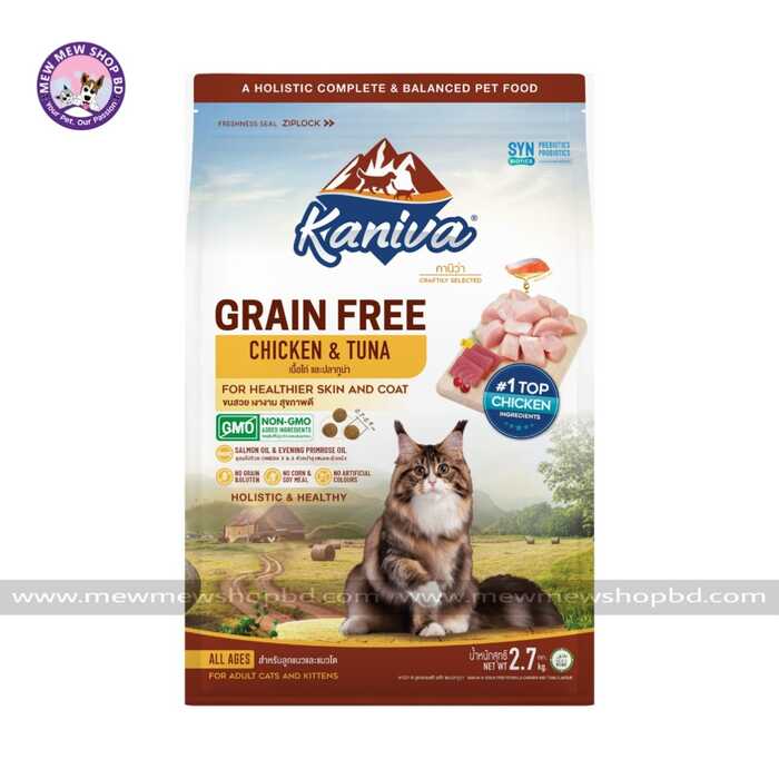 Kaniva Grain Free Cat Food Chicken & Tuna 2.7kg