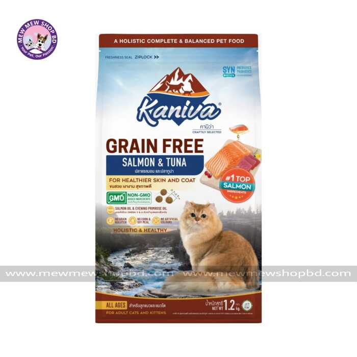 Kaniva Grain Free Cat Food Salmon and Tuna 1.2kg