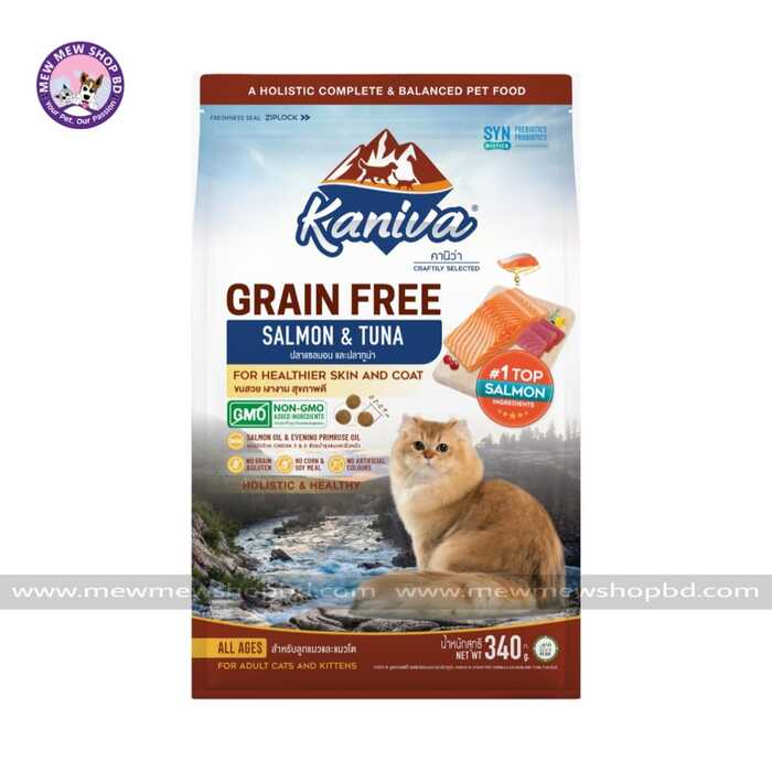 Kaniva Grain Free Cat Food Salmon and Tuna 340g