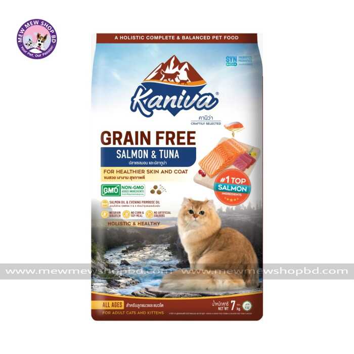 Kaniva Grain Free Cat Food Salmon and Tuna 7kg