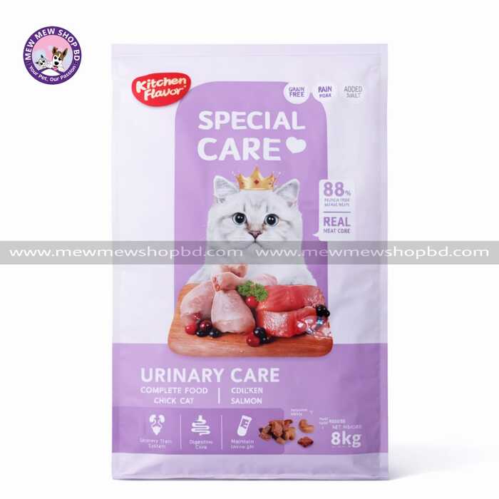 Kitchen Flavor Grain Free Dry Cat Food Adult Cat Urinary Care Chicken & Salmon 8kg