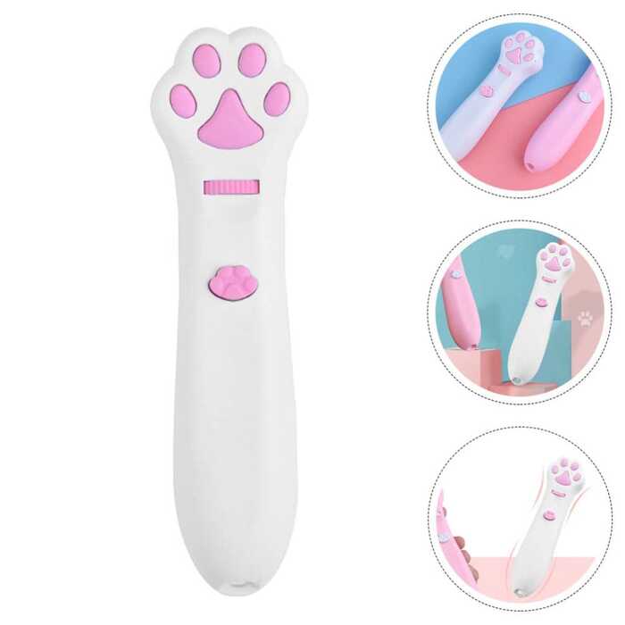 Battery Powered LED 6 Patterns Laser Pointer Funny Cat Toy