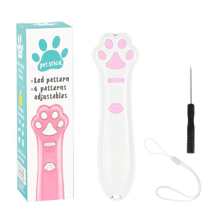 Battery Powered LED 6 Patterns Laser Pointer Funny Cat Toy