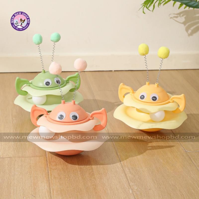 Little Bee Design Roly-poly Tower Tumble Toy for Pet Cat