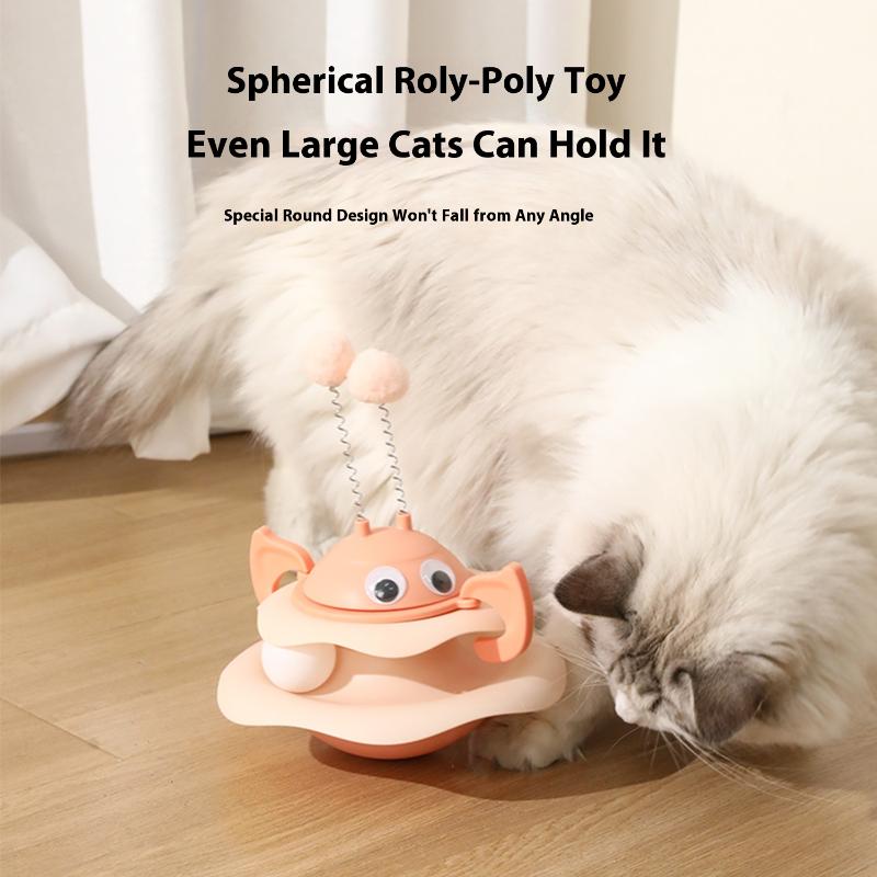 Little Bee Design Roly-poly Tower Tumble Toy for Pet Cat