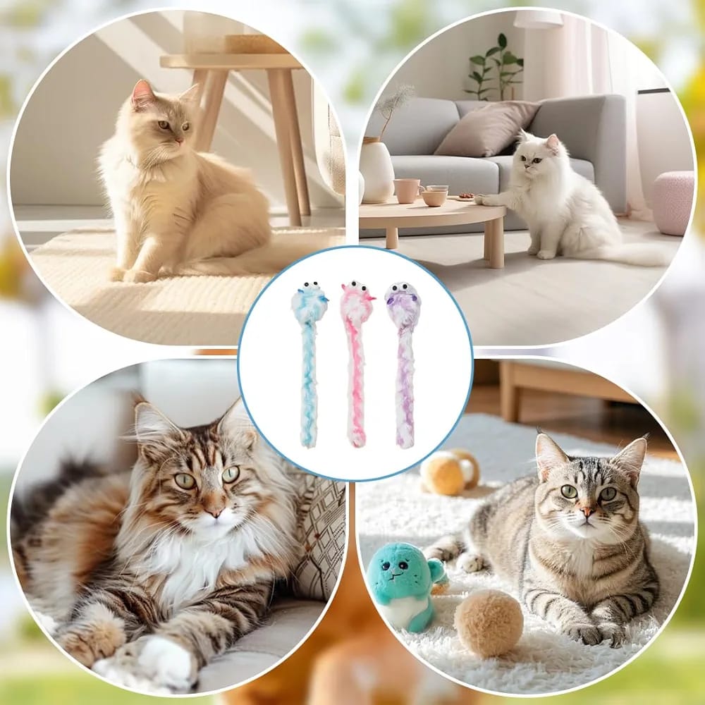 Long Tail Mouse Set for Pet Cat Interactive Playing 1pcs