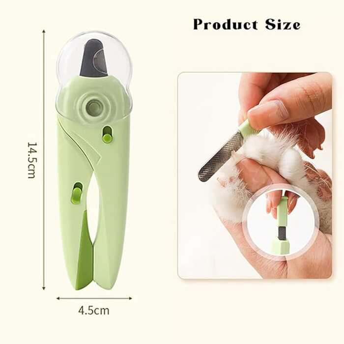 Premium Professional Pet Nail Clippers with Adjustable Hole Including LED Light For Cats & Dogs