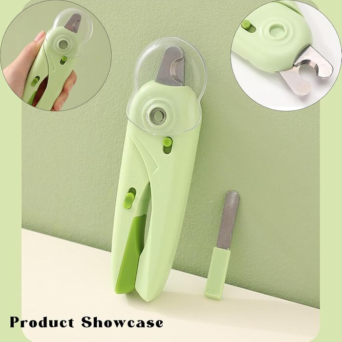Premium Professional Pet Nail Clippers with Adjustable Hole Including LED Light For Cats & Dogs