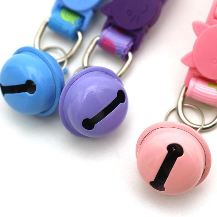 Cat Necklace Collar || Adjustable Breakaway Cat Collar With Bell Rainbow Cat Collar
