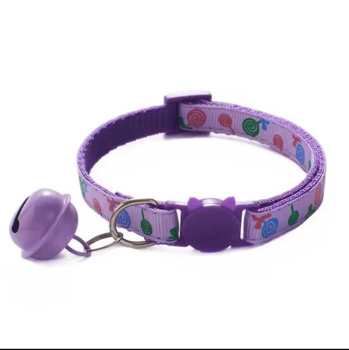 Cat Necklace Collar || Adjustable Breakaway Cat Collar With Bell Rainbow Cat Collar