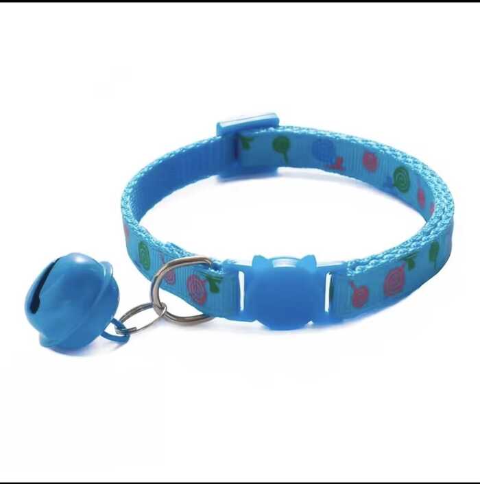 Cat Necklace Collar || Adjustable Breakaway Cat Collar With Bell Rainbow Cat Collar