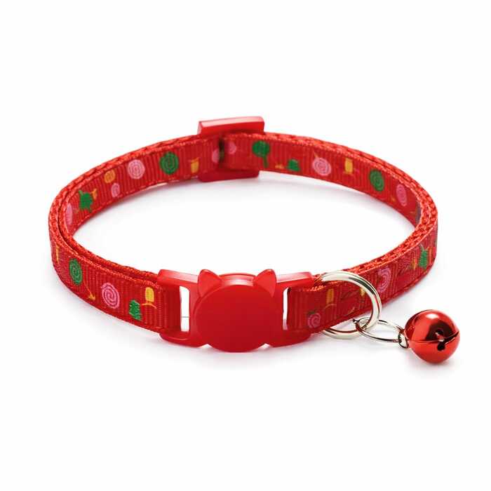 Cat Necklace Collar || Adjustable Breakaway Cat Collar With Bell Rainbow Cat Collar