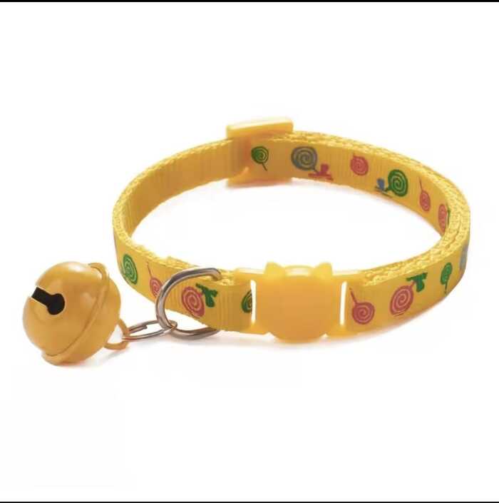 Cat Necklace Collar || Adjustable Breakaway Cat Collar With Bell Rainbow Cat Collar