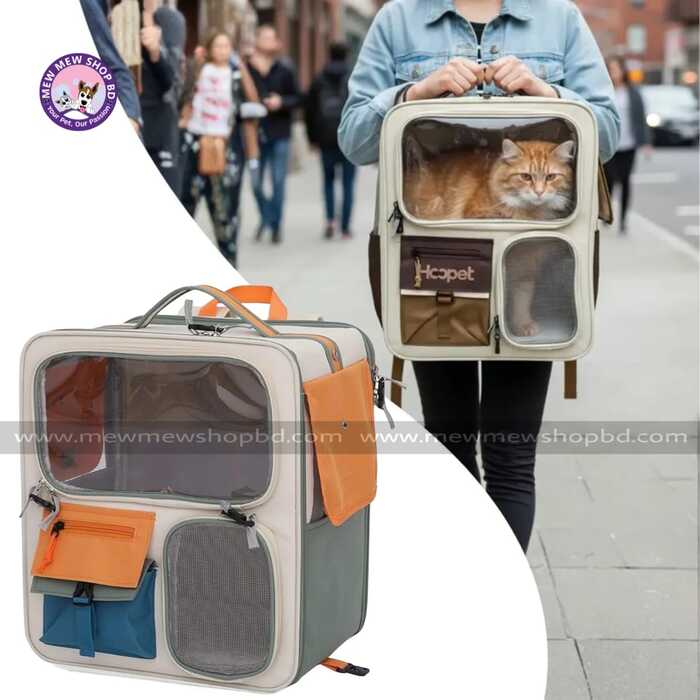 Extra Large Size Multifunctional Portable Oxford Cloth Rucksack Pet Carrier Backpack Bag for Cat & Puppy Travel