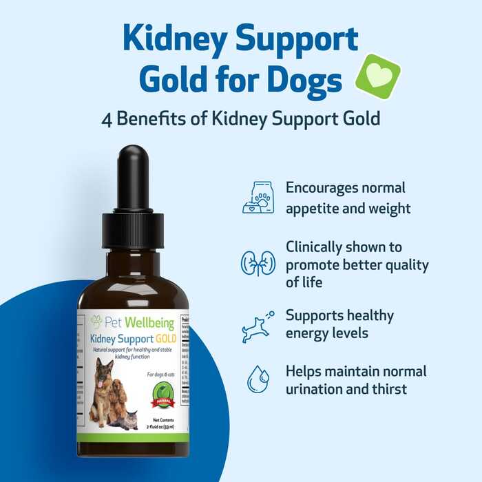 Pet Wellbeing Kidney Support Gold for Dogs & Cats  (59ml)