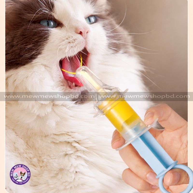 Pet Medicine Feeder Integrated Dog and Cat Medicine Feeder / Liquid Feeder Syringe Medicine Pusher (Random Colour)
