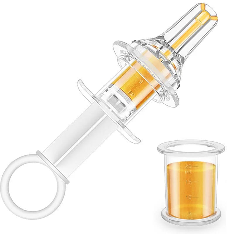 Pet Medicine Feeder Integrated Dog and Cat Medicine Feeder / Liquid Feeder Syringe Medicine Pusher (Random Colour)