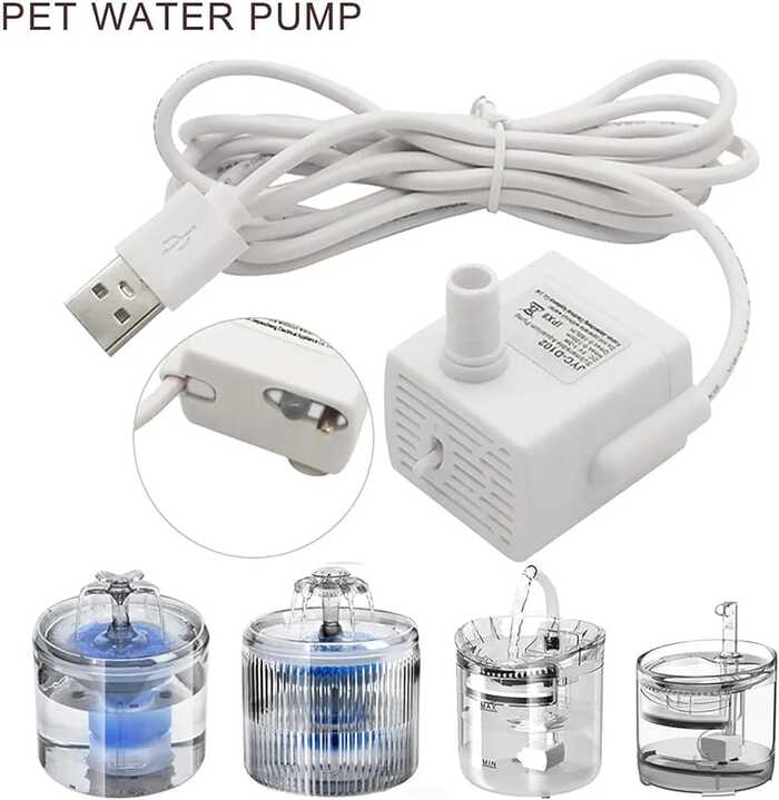 Water Fountain Replacement Water Fountain Pump White Color for (Moder B)