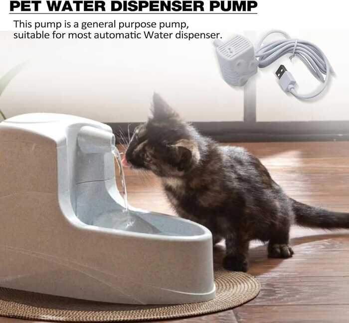 Water Fountain Replacement Water Fountain Pump White Color for (Moder B)