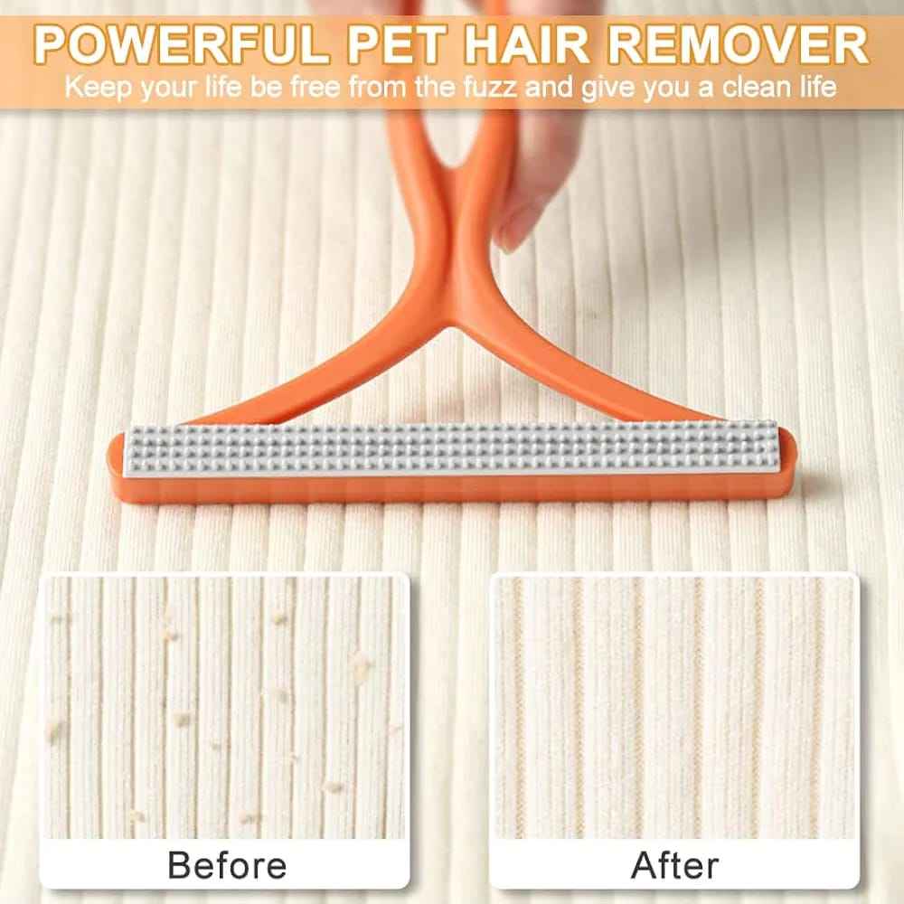 Portable Plastic Double Sided Fabric lint / Fur Remover Travel Brush