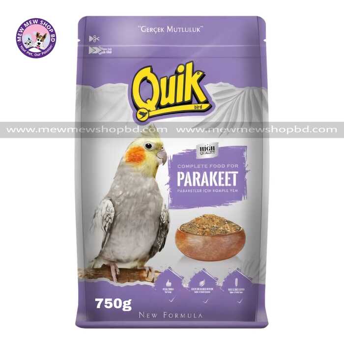 Quik New Formula Complete Food for Parakeet 750g