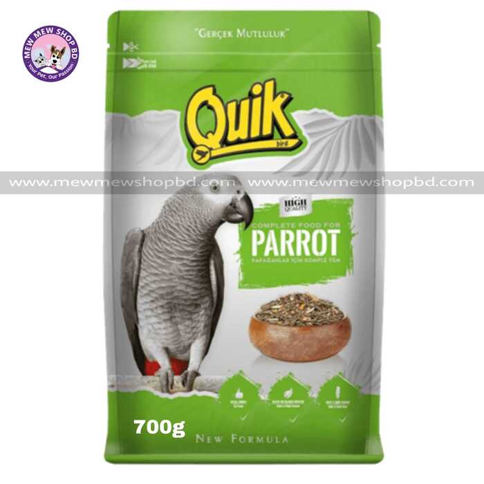 Quik New Formula Complete Food for Parrot 700g