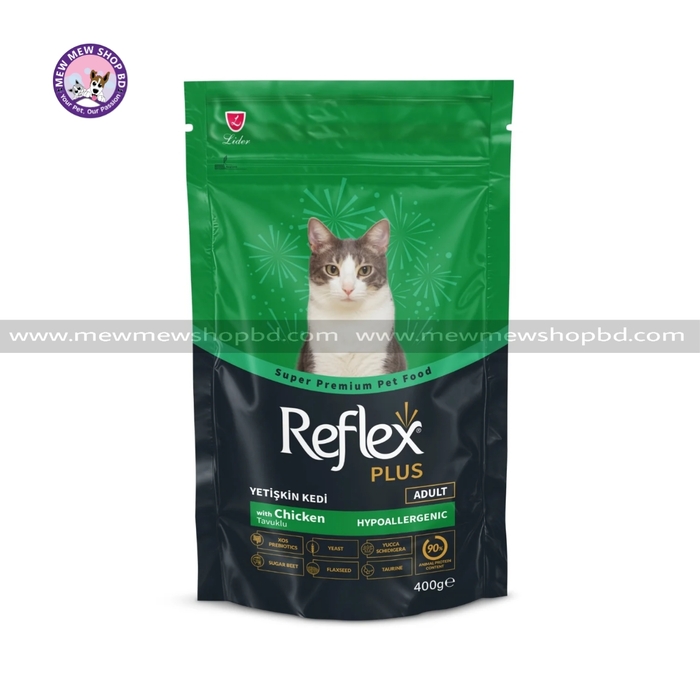 Reflex Plus Super Premium Adult Dry Cat Food Chicken 400g