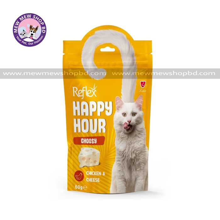 Reflex Happy Hour Choosy Treat with Chicken & Cheese 60g [Turkey]