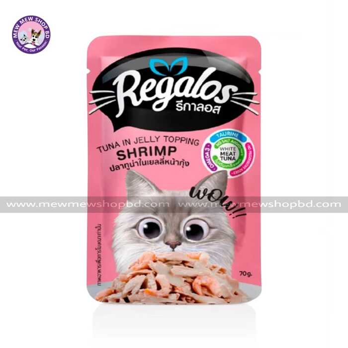 Regalos Pouch Tuna in Jelly Topping Shrimp 70g