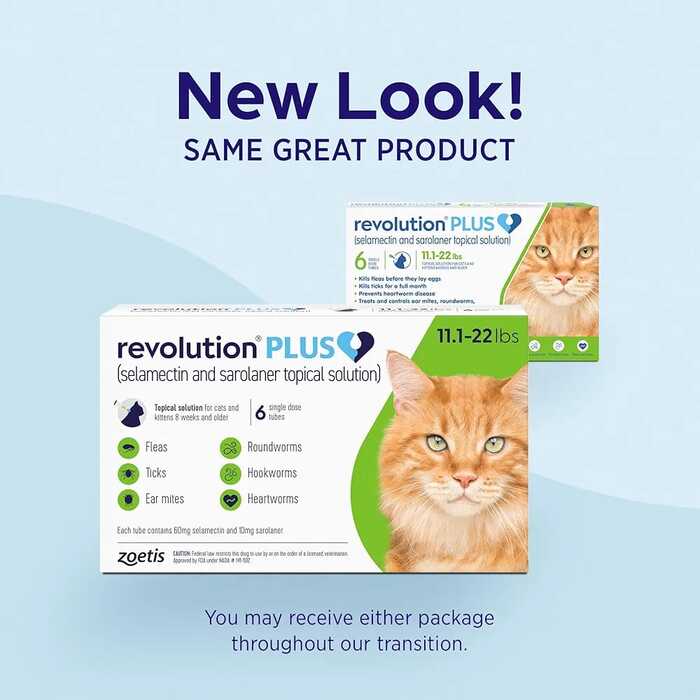 Revolution Plus Spot On (Selamectin and Sarolaner Topical Solution) for Cats 11.1–22 lbs (5.1–10 kg) Green 1 Tube