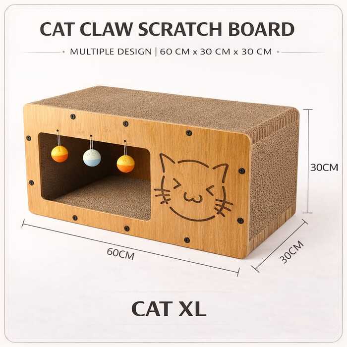 Cat Claw Scratch Board/ Cardboard Bed House Eco Friendly Durable Cat Furniture Scratcher Board