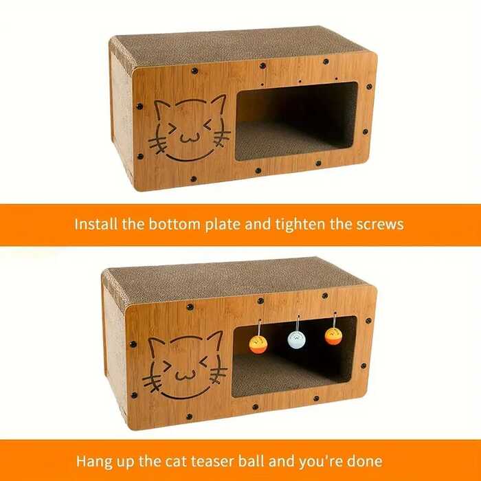 Cat Claw Scratch Board/ Cardboard Bed House Eco Friendly Durable Cat Furniture Scratcher Board
