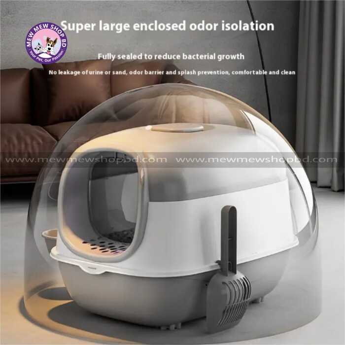 Multifunctional Super Premium Front Door Closed Litter Box with Scoop with Single Door (Inside Dhaka Only)