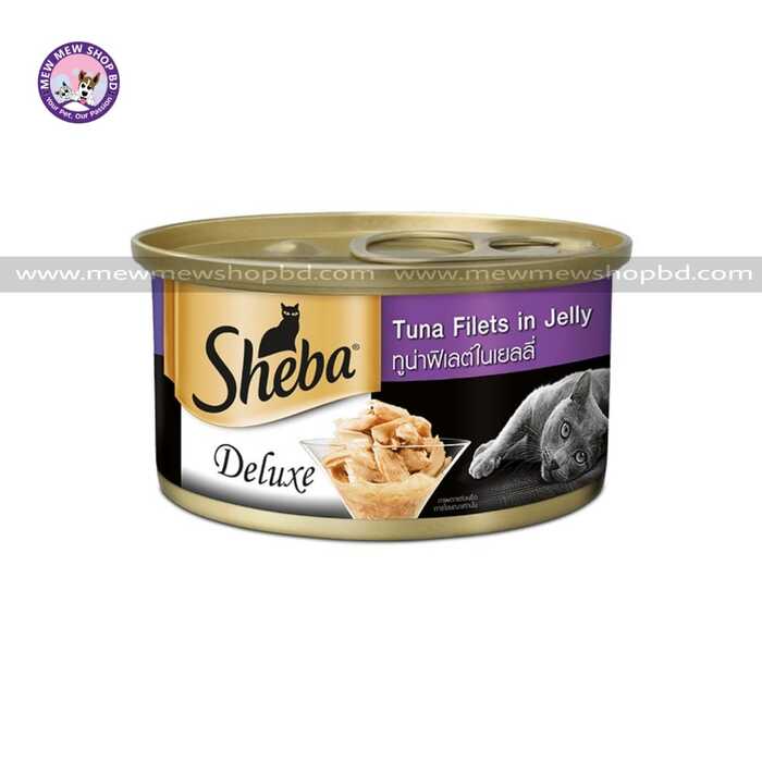 Sheba Deluxe Tuna Fillet In Jelly Wet Canned Cat Food 85g