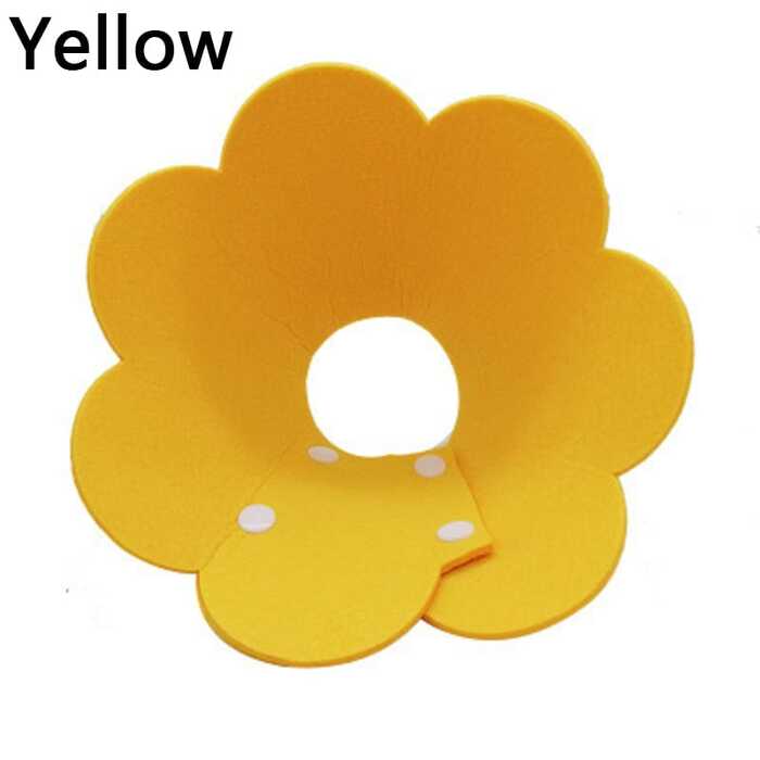 Sunflower Shape Colorful Adjustable Ecollar / Sergical Collar for Pet Cat & Puppy
