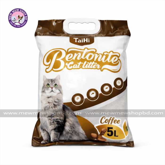 TaiHi Bentonite Cat Litter Coffee 5L