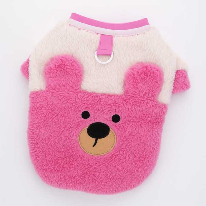 Teddy Bear Design Warm Sweater Dress for Cats & Puppy