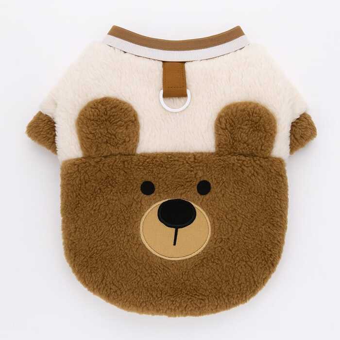 Teddy Bear Design Warm Sweater Dress for Cats & Puppy