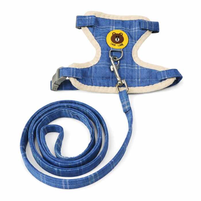 Teddy Bear Cartoon Design Vest Harness / Body Belt with Leash for Pet Cat & Puppy