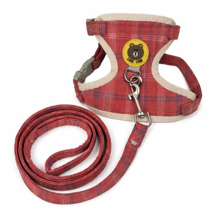 Teddy Bear Cartoon Design Vest Harness / Body Belt with Leash for Pet Cat & Puppy