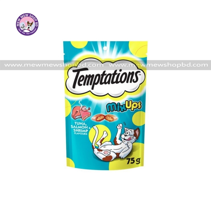 Temptations Cat Treats Tuna, Shrimp with Salmon 48g (Made in Thailand)